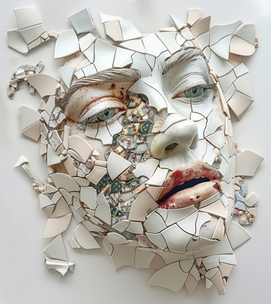 unwanted ceramics into art