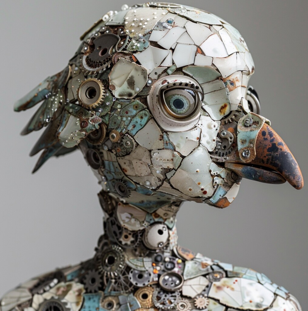 unwanted ceramics into art