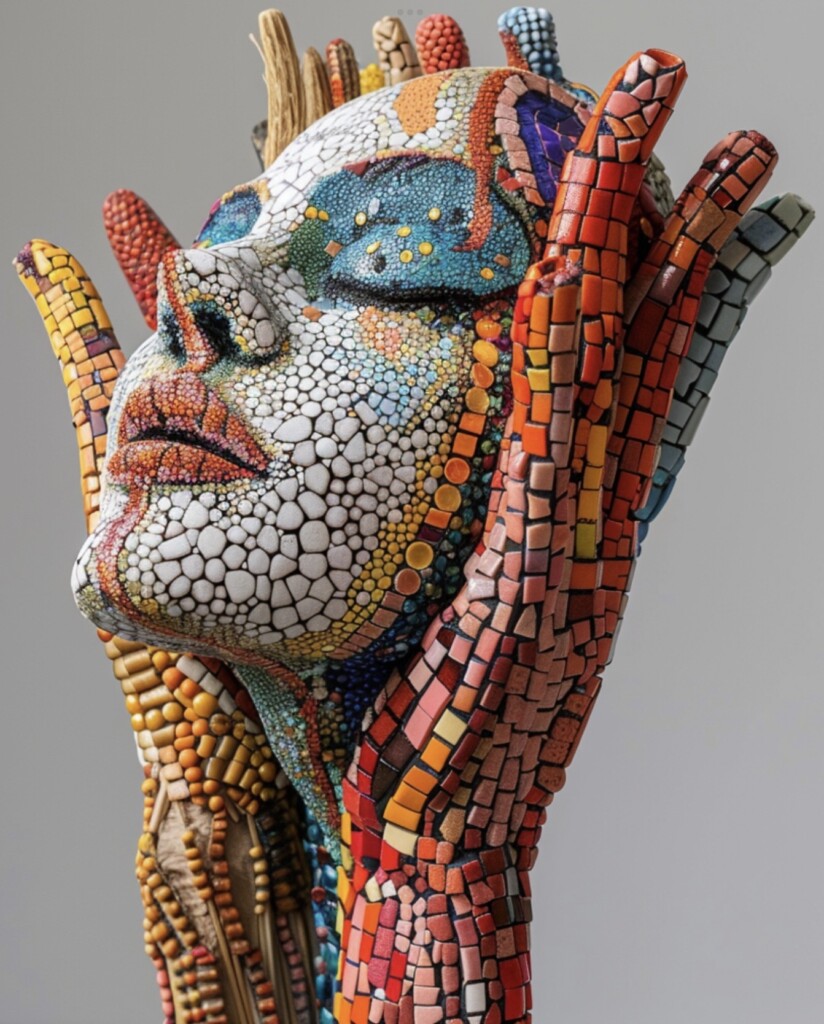 unwanted ceramics into art